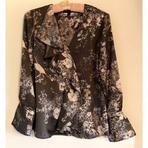 Banana Republic floral blouse